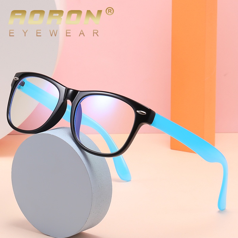新款TR時尚防藍光眼鏡兒童框架護目鏡學生電腦平光眼鏡