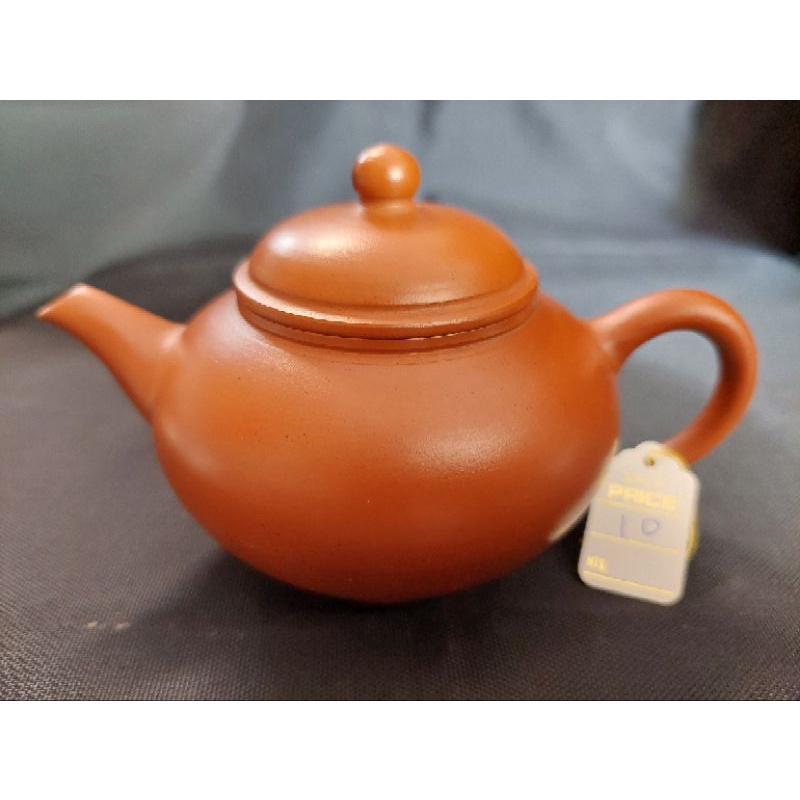 全新 10紅土手拉胚茶壺 早期台灣陶藝師傅製造 泡茶器具皿