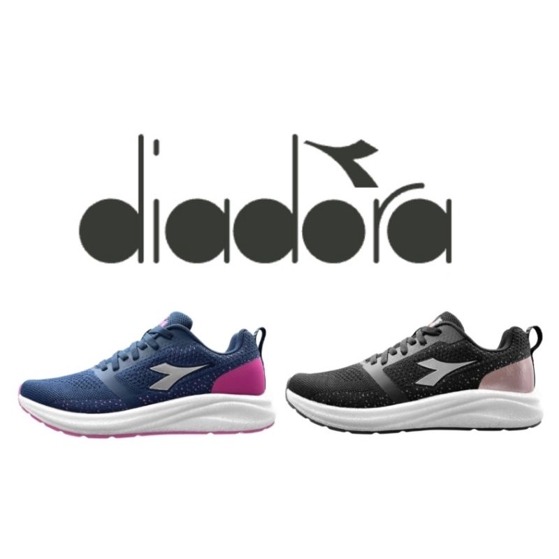 Diadora 女鞋 寬楦 輕量透氣 高彈力EVA鞋墊 回彈緩震 慢跑鞋 藍色da 1661 黑色da 1660
