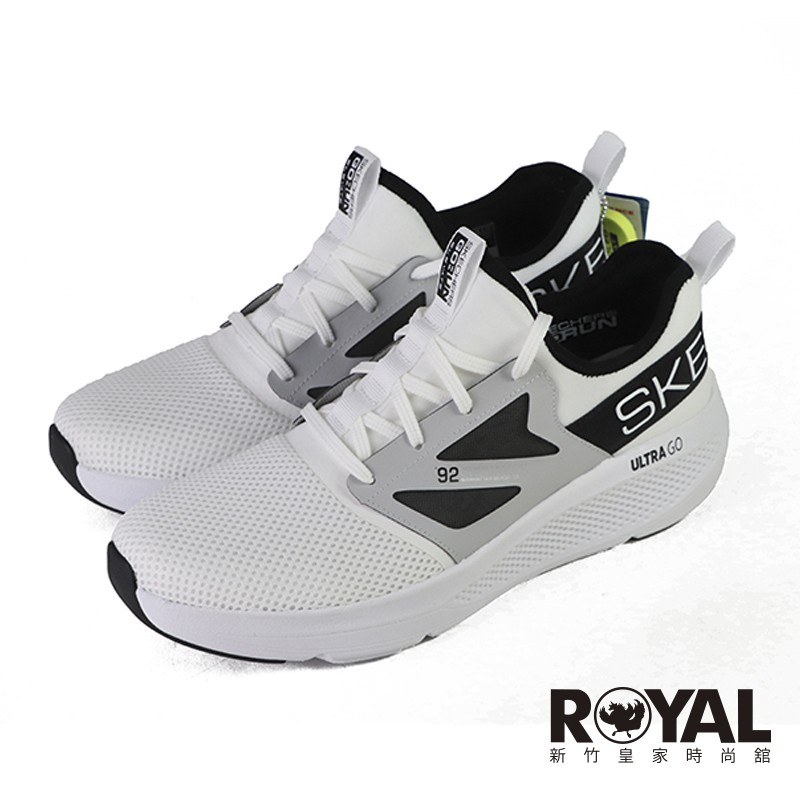 Skechers GO RUN ELEVATE 白色 套式 運動鞋 男款 NO.B1939【新竹皇家 】