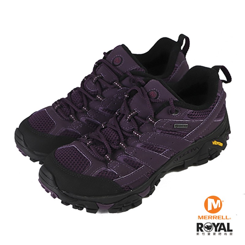 Merrell Moab 2 Gtx 紫色 網布 健行用運動鞋 女款 NO.J0508【新竹皇家 ML034828】
