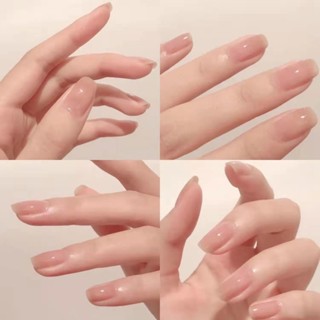 ▪【限時特惠】裸色冰透指甲油免烤不可撕持久不掉色自然低調 指甲油 甲油膠 彩妝 美甲 指甲貼