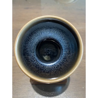 C165💚建窯建盞/建盞/鐵胎/建盞杯/軟化水質/茶杯/天目盞/窯變/曜變/喵騎士/不倒翁杯