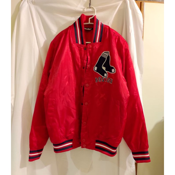 MLB 波士頓紅襪 防風鋪棉棒球外套 夾克 美式 經典 運動 Boston Red Sox sport 棒球隊
