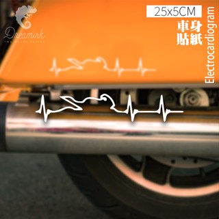 【匠人漁匠】臺灣現貨快速出貨｜速度心跳 Electrocardiogram｜車貼 防水貼 冰箱貼 貼紙 露營 釣魚