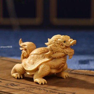 時光裡開光小葉黃楊木雕刻手把件文玩把玩件男盤玩實木神獸龍龜家居汽車擺件