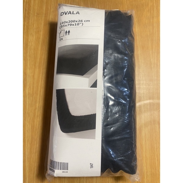 IKEA  DVALA 床包  素色純棉床包 140x200x26（全新）
