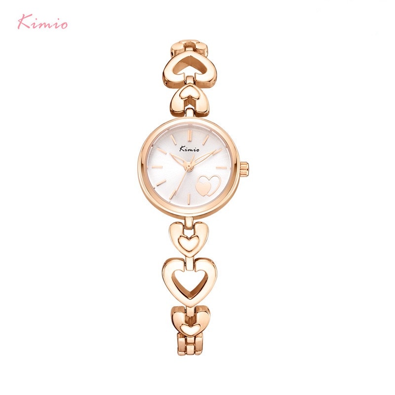 Kimio 金米歐心形鏈時尚女士手錶 K6206S