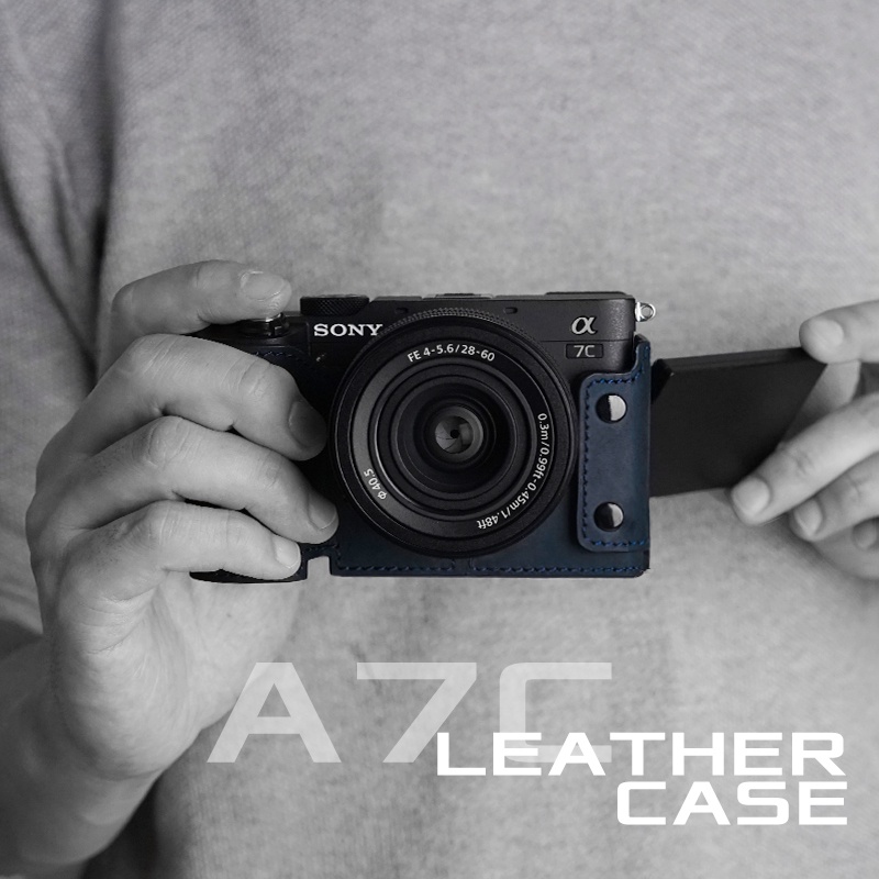 ┅Mrstone 索尼A7C相機皮套真皮相機包適用于SONY保護套a7c手柄配件