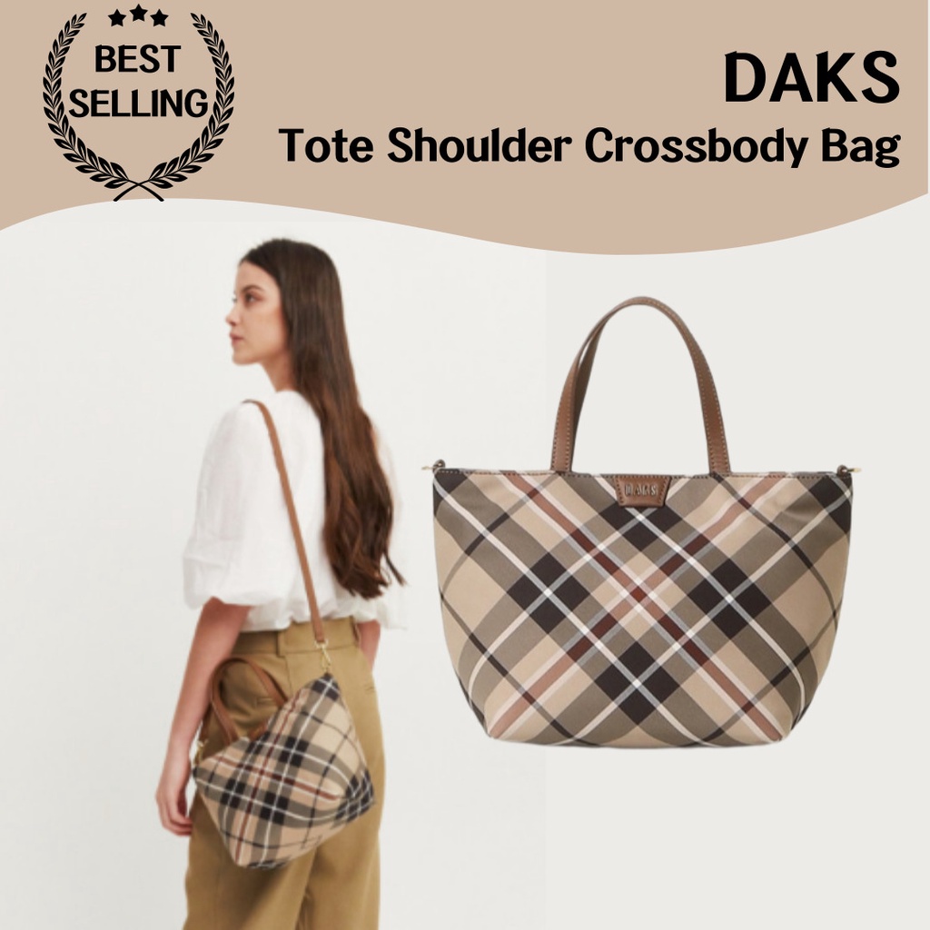 [DAKS] 手提包單肩斜挎包非常適合女性日常使用,隔層寬敞、多功能攜帶選項女性日常使用