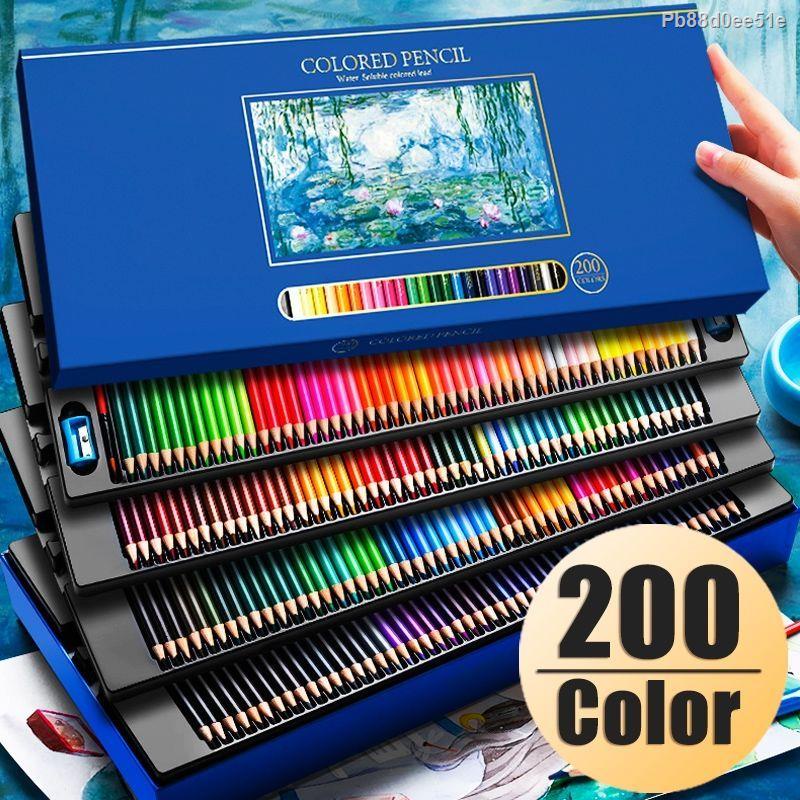 色鉛筆  彩色鉛筆  水性 油性 200色專業彩鉛筆 畫畫專用 120彩色鉛筆 48色油性 手繪涂色素描畫筆