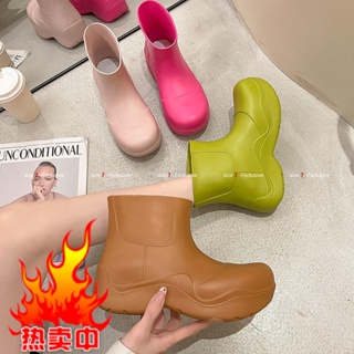 雨鞋女夏2023新款糖果色時尚防水防滑雨靴網紅衕款短筒靴厚底水鞋