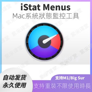 【實用軟體】iStat Menus 6 For Mac 蘋果電腦硬體磁碟監視工具 帶天氣