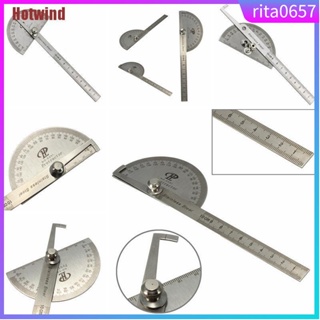 100mm Stainless 0-180 Degree Steel Protractor Angle Finder A