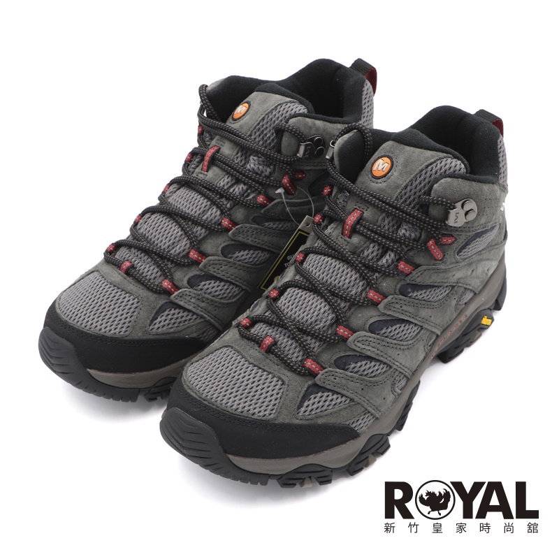 Merrell GTX 深灰/黑 防水 支撐 高筒 越野 健行運動鞋 男款 NO.B2700【新竹皇家ML035785】