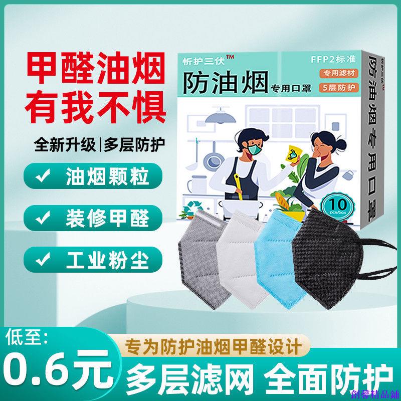 【臺灣熱銷款】防油煙口罩孕婦廚師廚房炒菜做飯燒烤油炸二手煙專用口罩工業粉塵