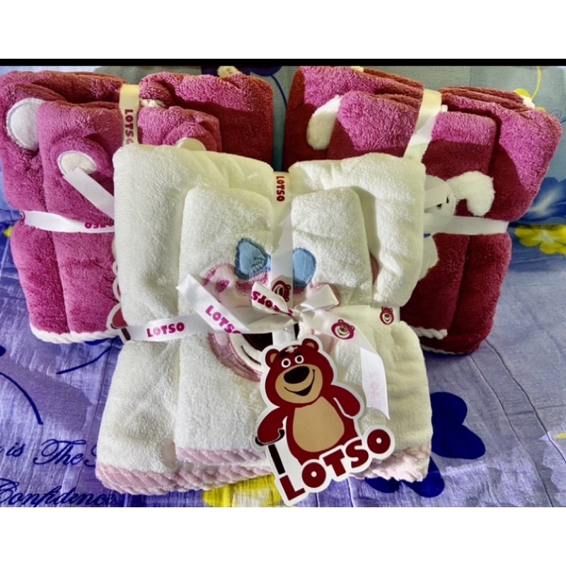 草莓熊（熊抱哥）毛巾+浴巾組