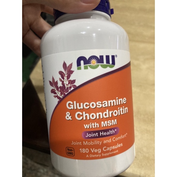 now food glucosamine&amp;chondroitin with MSM 180顆 期限2027/1