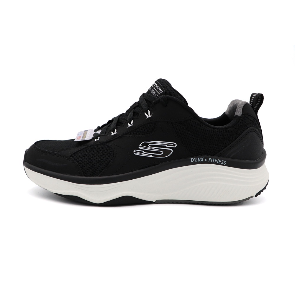 Skechers 黑 寬楦 緩震 織布 透氣 記憶泡棉鞋墊 運動鞋 男款 NO.B3071【232359BKW】