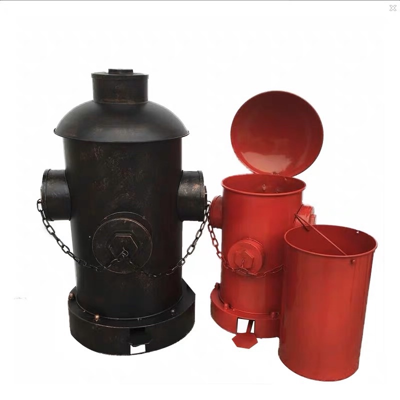 大尺寸（高60cm) 古銅色 消防栓 造型 垃圾桶 LOFT 工業風 限自取