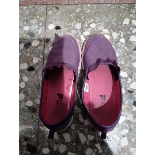 （惜福品）FILA紫平底鞋（女#36～36.5）