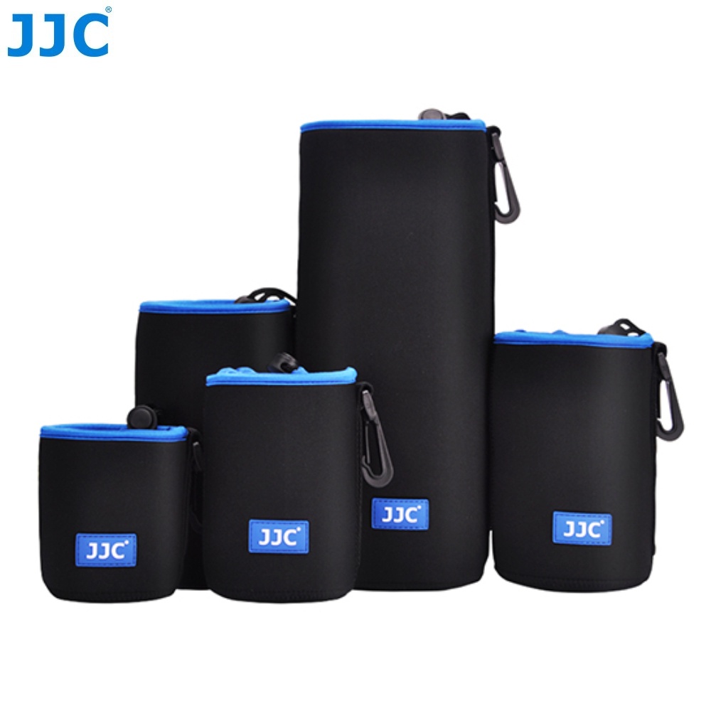 JJC NLP系列便攜鏡頭收納包 贈登山扣 專業相機鏡頭保護袋 加厚潛水料抗震防摔鏡頭包