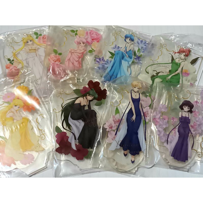 全新 美少女戰士 立牌8個 水手月亮 小月亮 土星 天王星 特典 土星 一番賞 公主 隱藏  電影 音樂劇