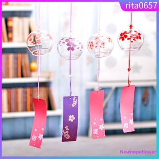 1Pc Glass Wind Chimes Hanging Craft Wind Bell Home Decors Sa