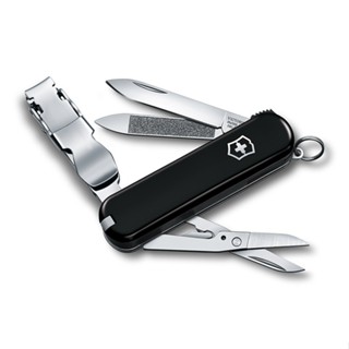 VICTORINOX 瑞士維氏迷你8用指甲剪瑞士刀-黑 (0.6463)