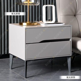 【凱元家居】 KaiYuan Furniture輕奢床頭櫃小型實木簡約現代床邊櫃家用臥室收納儲物櫃子