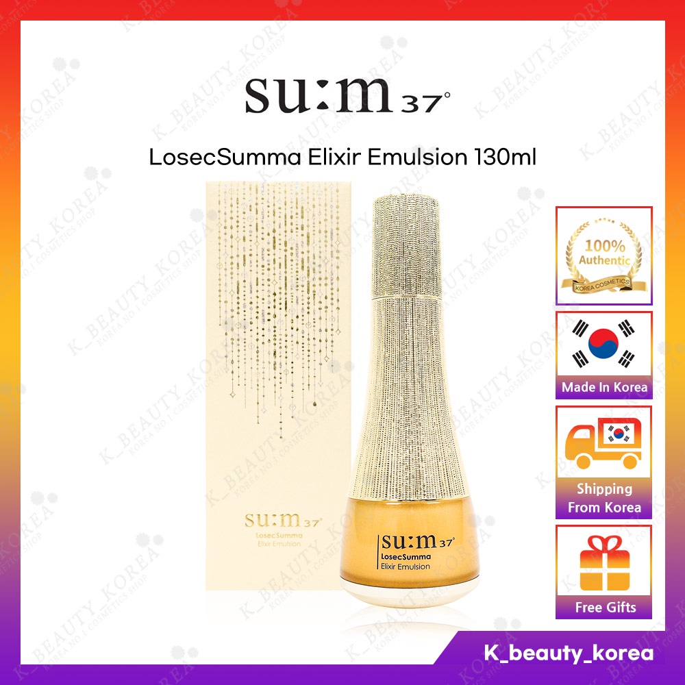 [SU:M37] Sum37 LosecSumma Elixir Emulsion 130ml / 面部護膚保濕乳液 [