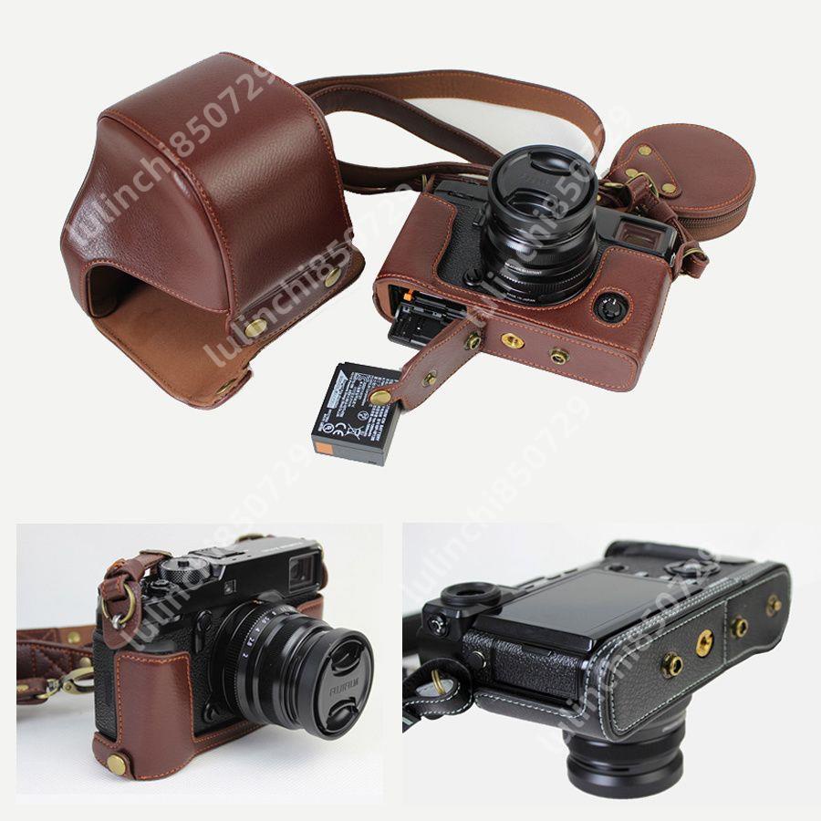 精品熱賣#適用富士X-PRO3微單相機皮套X-PRO2相機包半套底座 高檔真皮