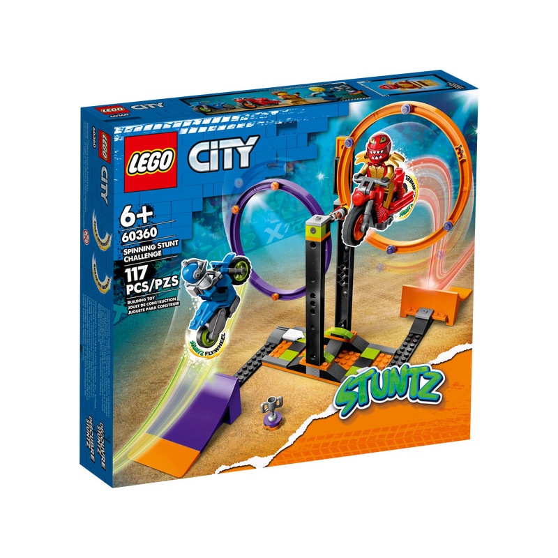 [高雄 飛米樂高積木] LEGO 60360 City-旋轉特技挑戰組 城市系列特技摩托車 生日禮物 正版樂高