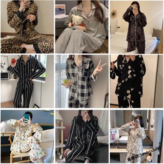 ❄️優惠價❄️2023新款秋季長袖睡衣女小外套套裝休閒卡通牛奶絲家居服3