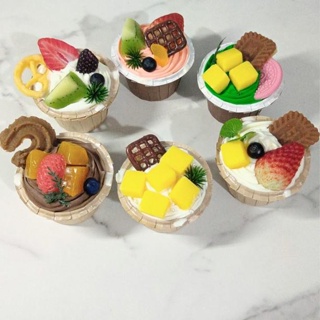 臺灣模具🥕🥕仿真馬芬杯蛋糕模型草莓芒果餅干奶油甜品裝飾擺設兒童過家家玩具不可食用