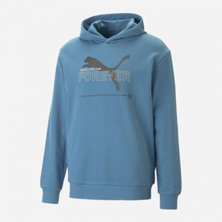 Puma Better 灰藍 LOGO 棉質 厚帽T 長袖 連帽上衣 男款 H5376【新竹皇家 67329317】