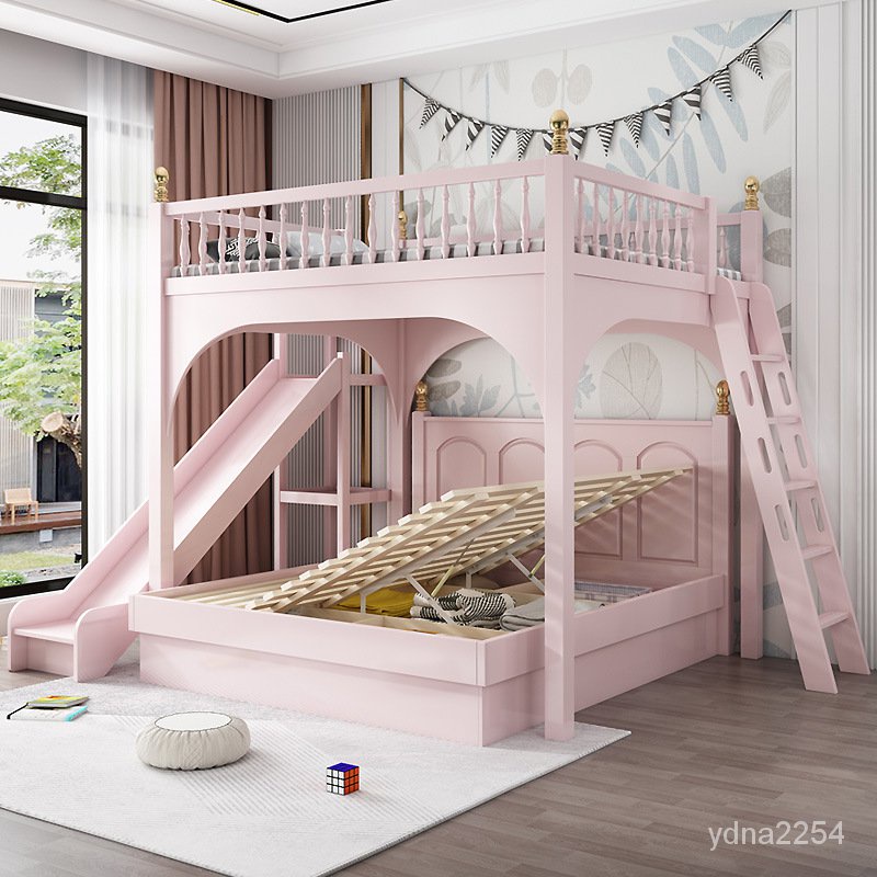 【雙層床鋪】山姆傢具 1.8米實木交錯式上下床雙層錯上下舖床架 高架床 上下舖 雙人床架 雙層床 雙人床 子母床 上下床