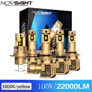 Novsight 最新款 N62Y LED大燈 100W 22000LM 3000K黃光 1:1設計直插式 汽車大燈燈