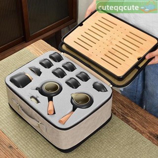 旅行茶具 泡茶組 茶具套裝 茶具禮盒 攜帶式茶具 陶瓷簡約旅行便攜式功夫茶具小套裝家用辦公戶外小禮品定製logo