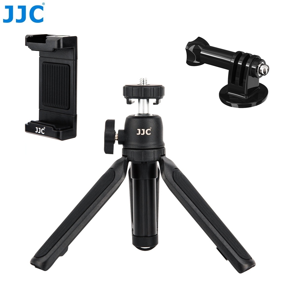 JJC 迷你三腳架相機手機自拍杆 GoPro運動相機 索尼黑卡RX100 理光GR3 佳能G7X系列小型相機智慧手機適用