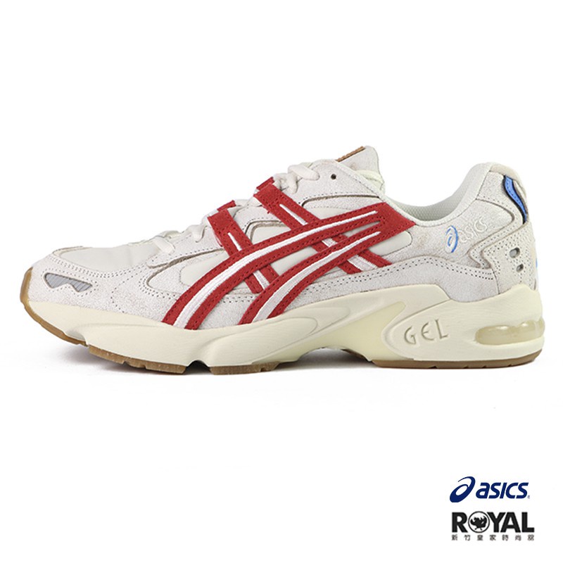 Asics Gel-Kayano 米色 皮質 龜裂 休閒運動鞋 男女款 NO.B1222【新竹皇家】