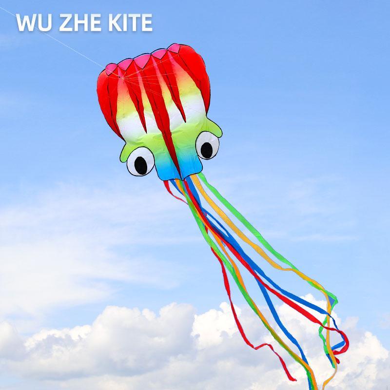 【精品靚貨】風箏新款軟體章魚風箏大人專用大型軟體風箏兒童微風易飛無骨架立體