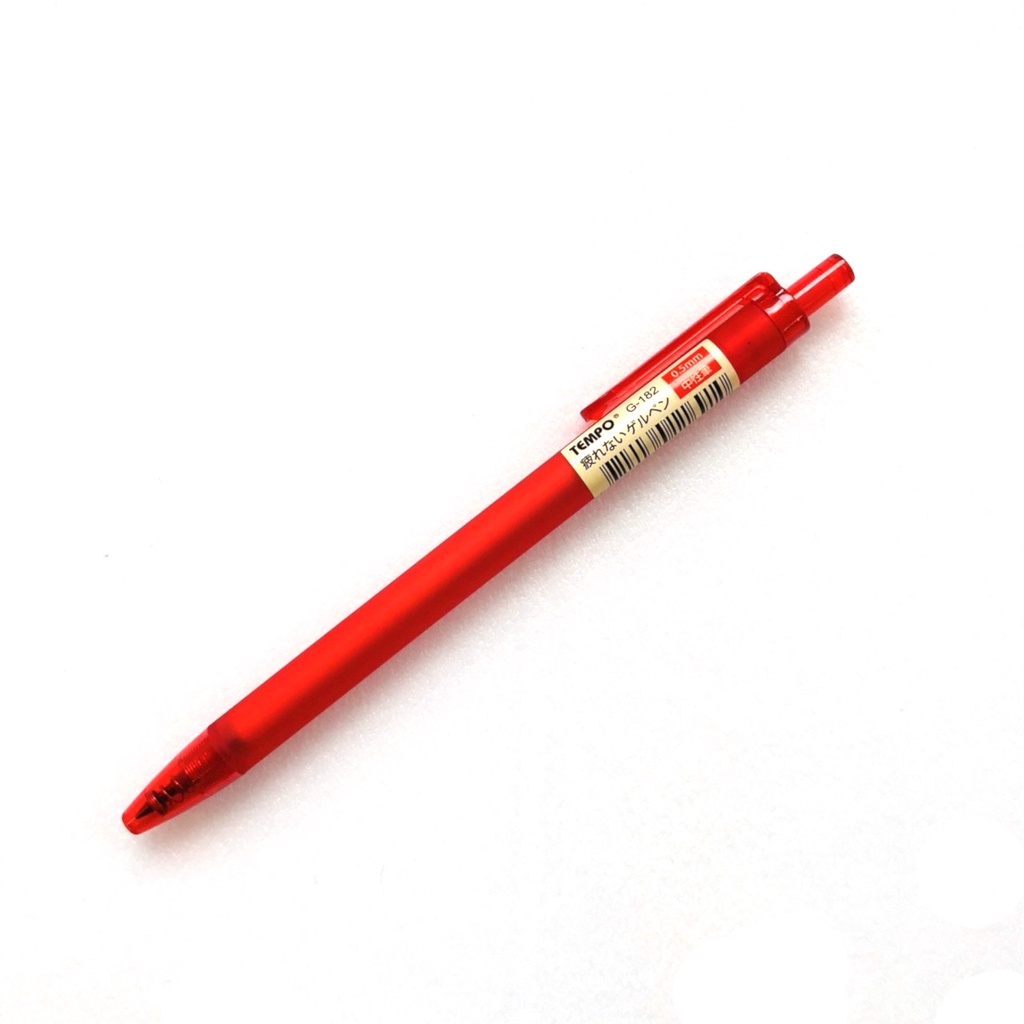 節奏G-182 0.5mm優質の中性筆-紅 墊腳石購物網