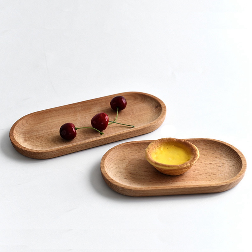 日式餐具木質點心盤 水果甜品盤食品碟 廚房家用整木櫸木盤 創意餐具多功能托盤