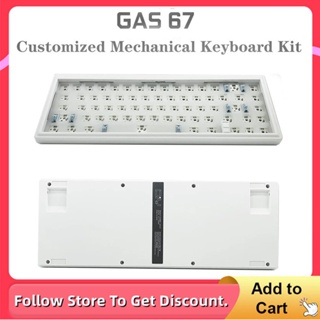 ♂Ciy GAS67 熱插拔 RGB 遊戲機械鍵盤套件有線支持 DIY 墊