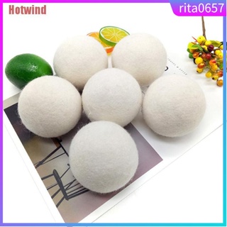 5 Wool Dryer Balls Organic Wool Natural Laundry Fabric Softe