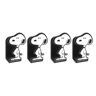 【現貨】小禮堂 Snoopy 造型車用掛勾4入組 (站姿款)