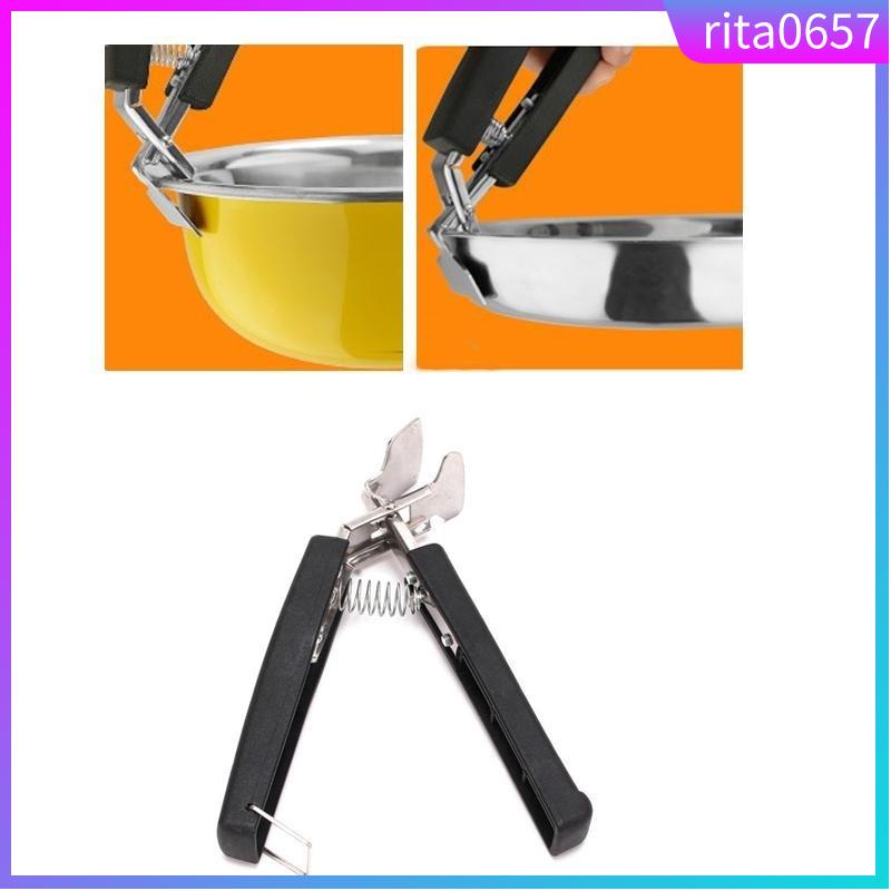 Stainless Steel Camping Picnic Pot Pan Bowl Gripper Clip Han