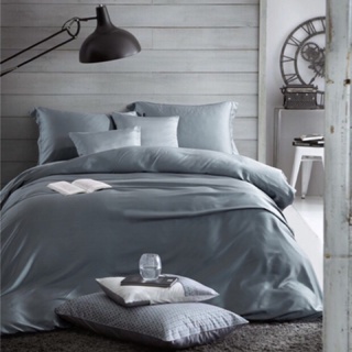 免運 歐美款60支素色天絲床包組 床單被套枕套 ikea床墊尺寸 專櫃 簡約 時尚 灰色