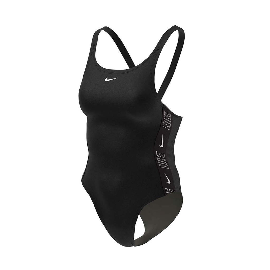 NIKE 女連身泳裝( 海邊 游泳 沙灘 戲水 泳衣 連身泳衣「NESSD190-001」 黑白
